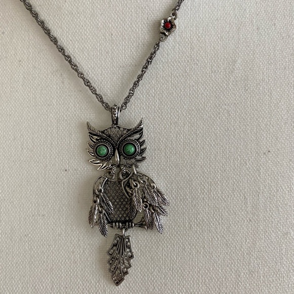 Fossil Owl Necklace - Picture 3 of 5